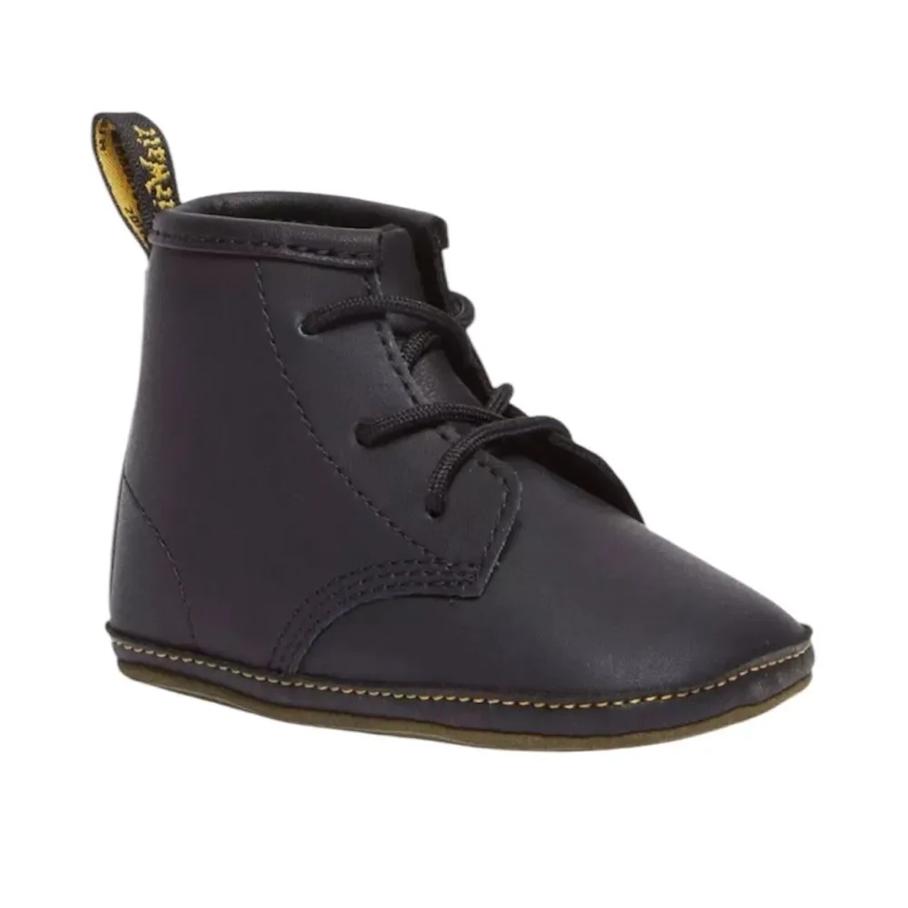 DR MARTENS NEWBORN BLACK 1460 AUBURN LEATHER BOOTIES SIZE 2 LIKE NEW